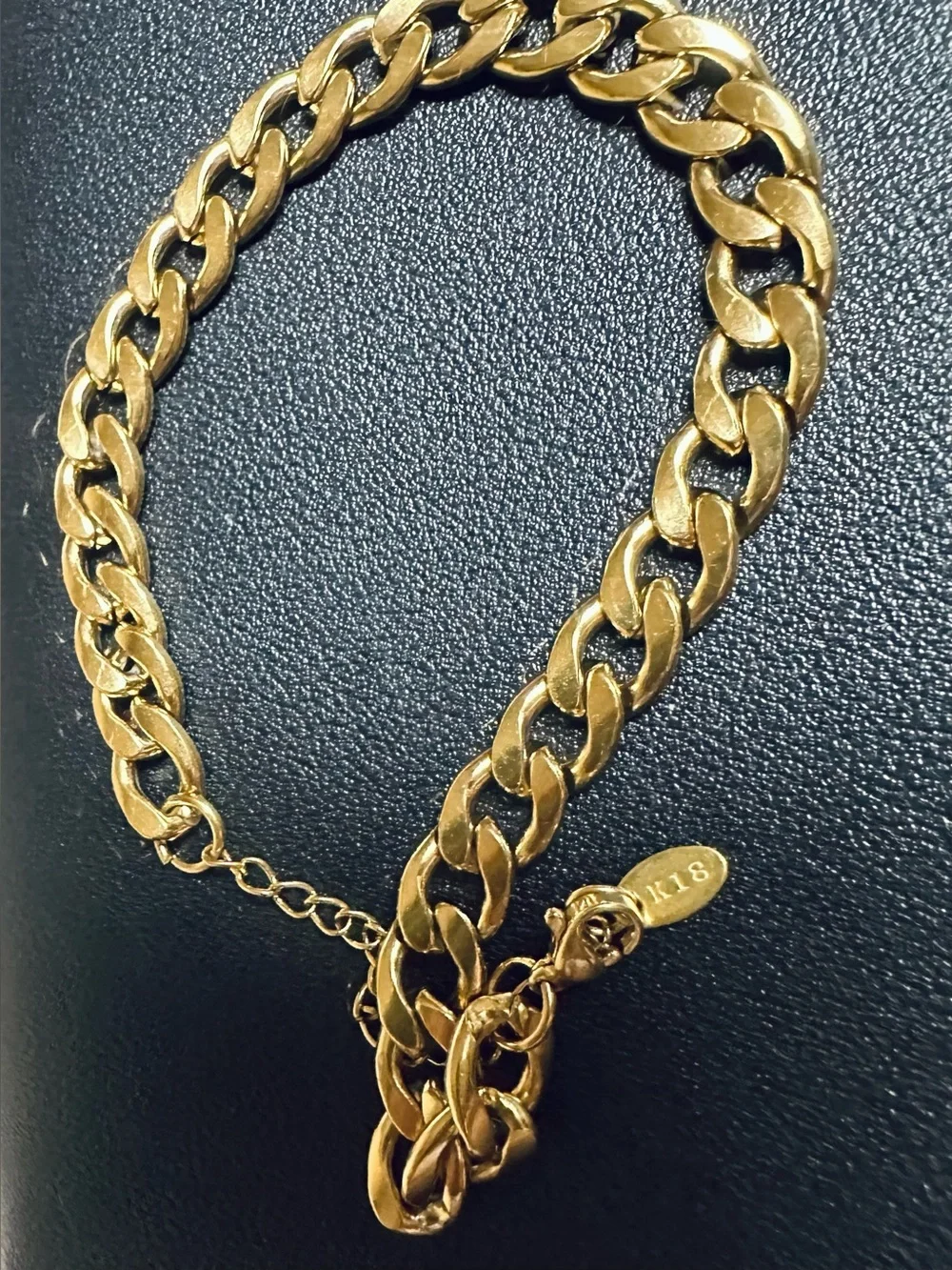 18K Gold Chain Bracelet 9” waterproof non tarnish
